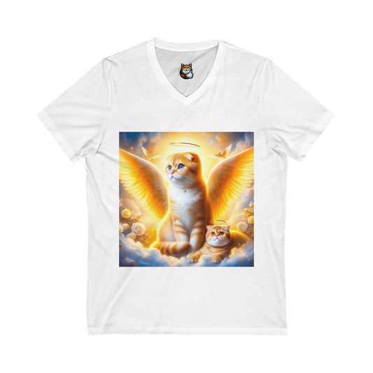 Scottish Fold Cat golden Angel shirt