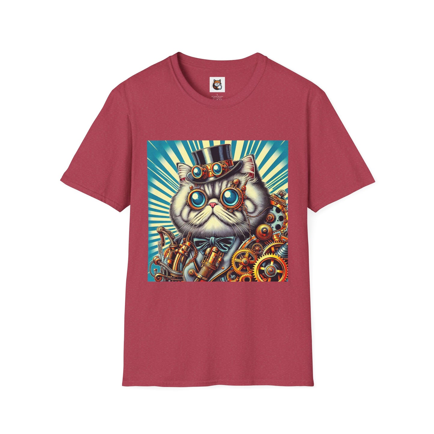 Selkirk Rex Cat T-Shirt steam punk