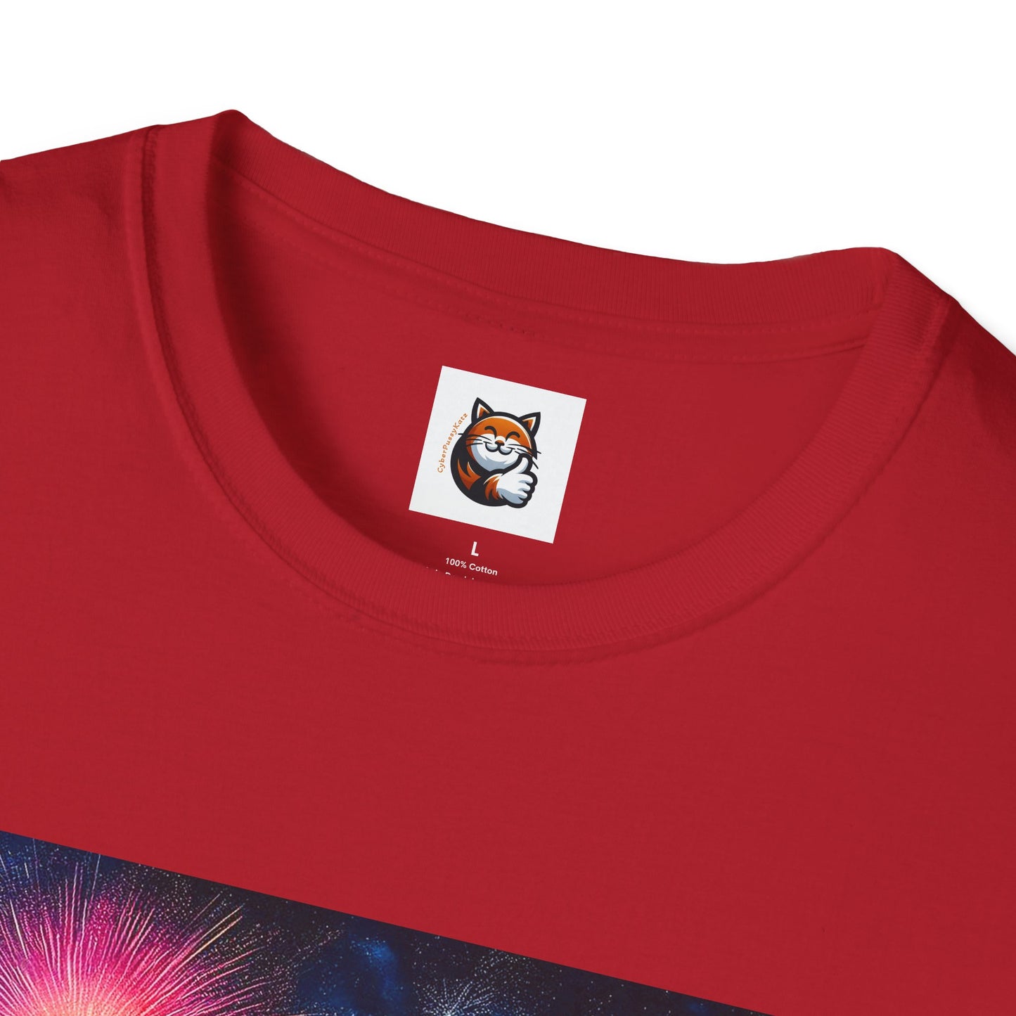 Wacky Domestic Cat Unisex Softstyle T-Shirt
