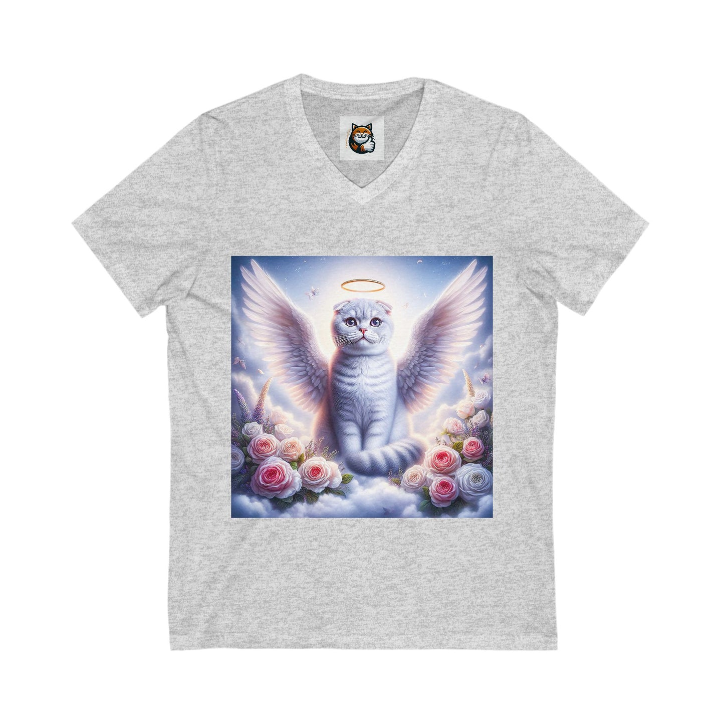 Scottish Fold Cat white Angel