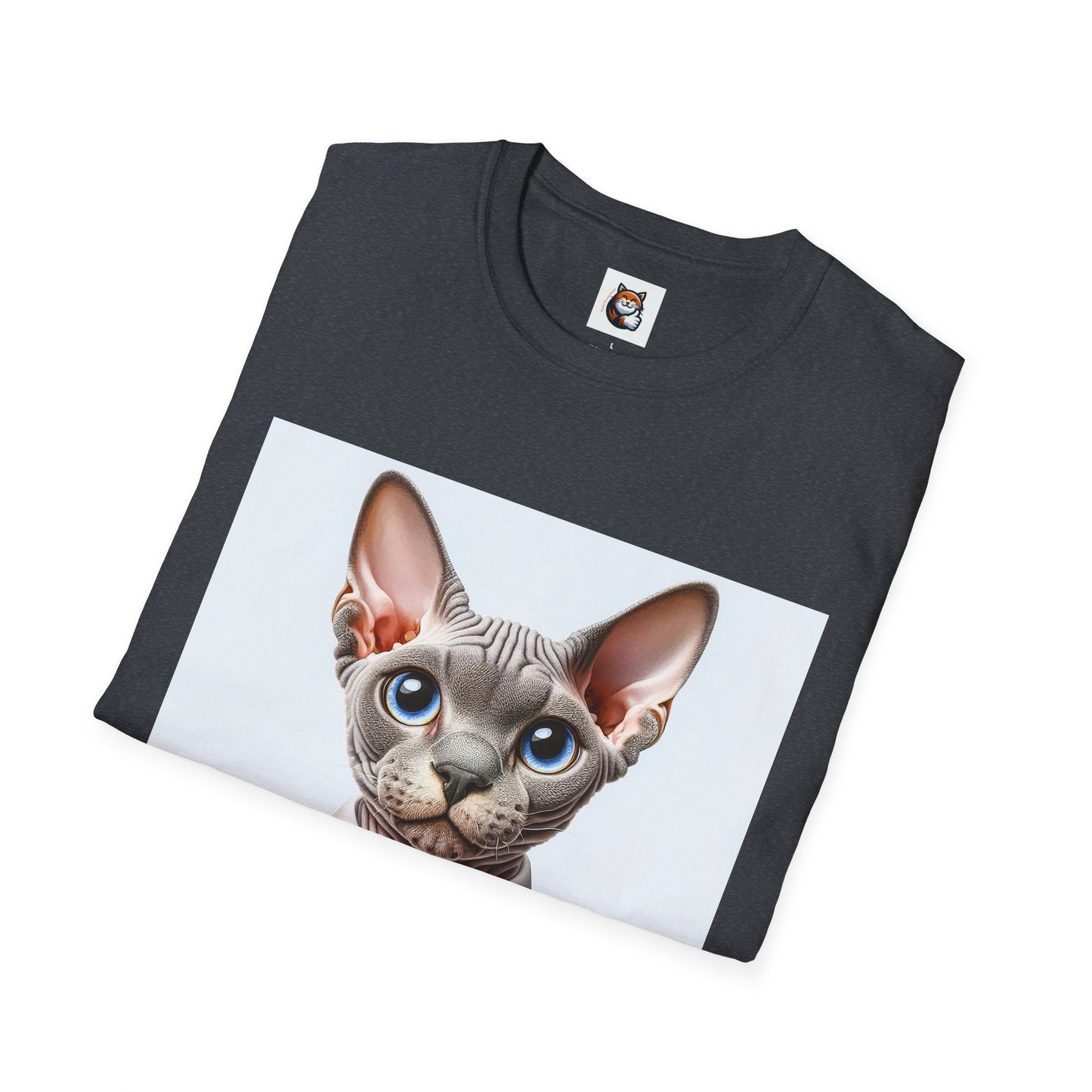 Devon Rex Cat business man Softstyle T-Shirt