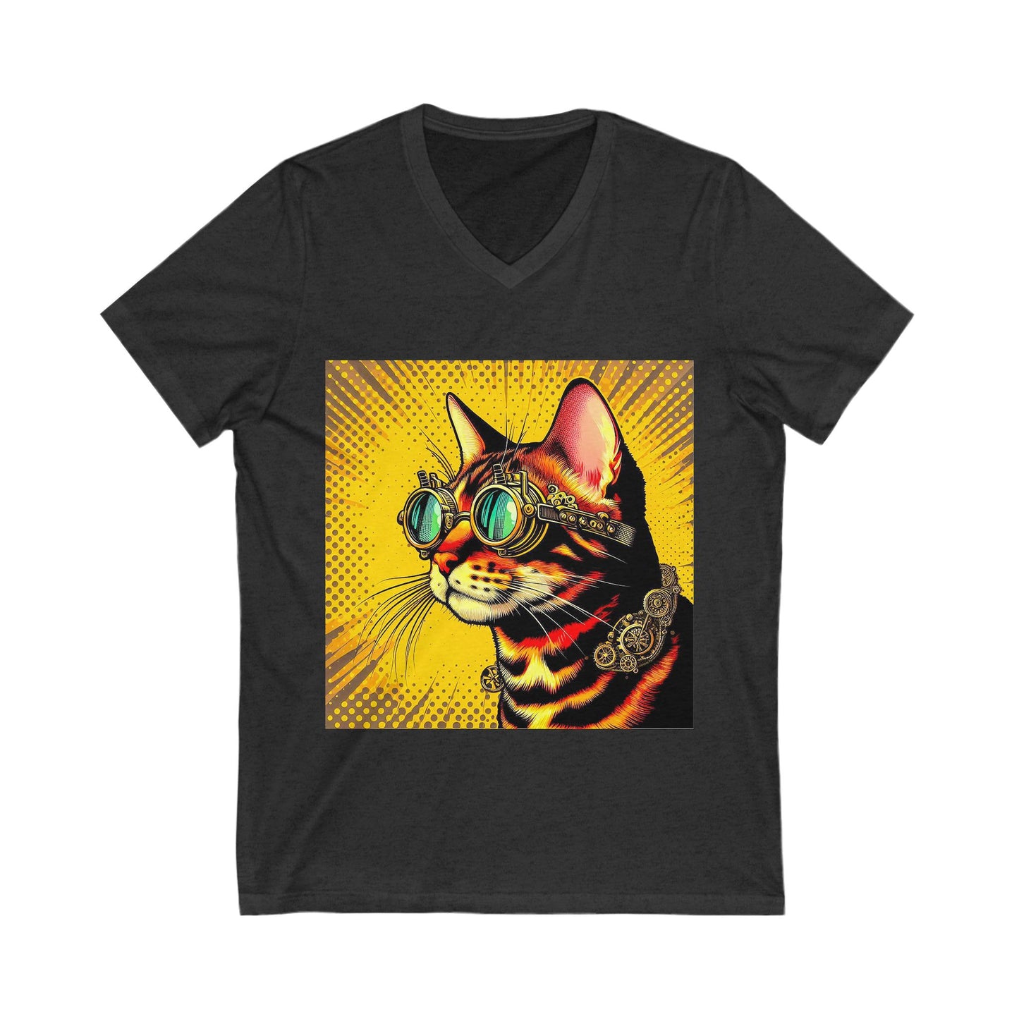 Bengal Unisex Jersey Short Sleeve V-Neck Tee
