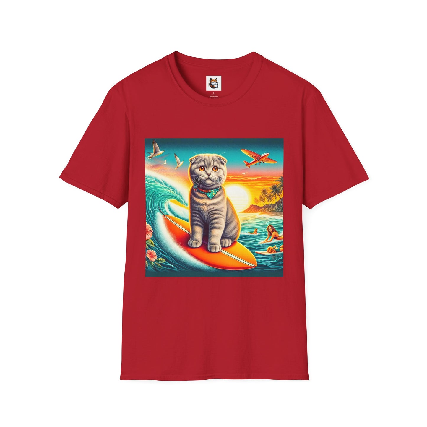 Scottish Fold Cat waves T-Shirt