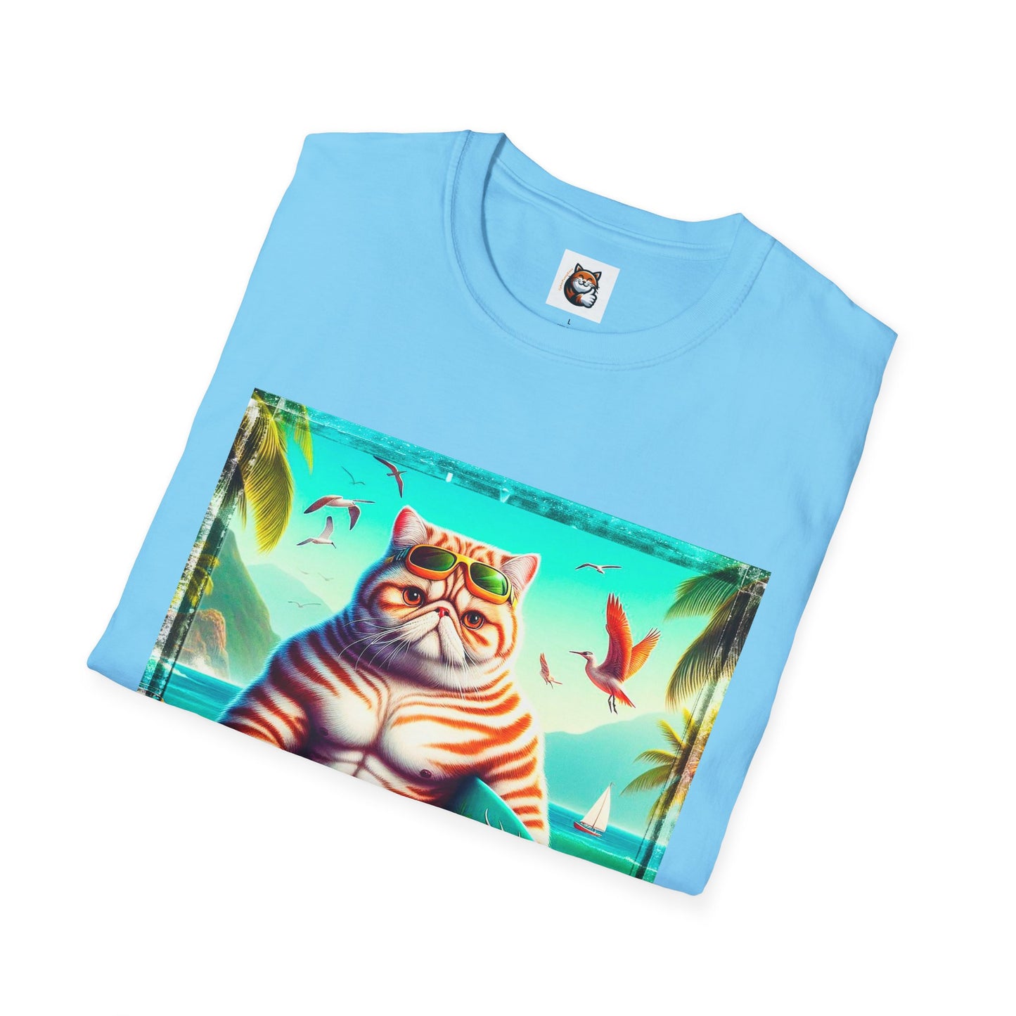 Exotic Shorthair Cat Unisex Softstyle T-Shirt