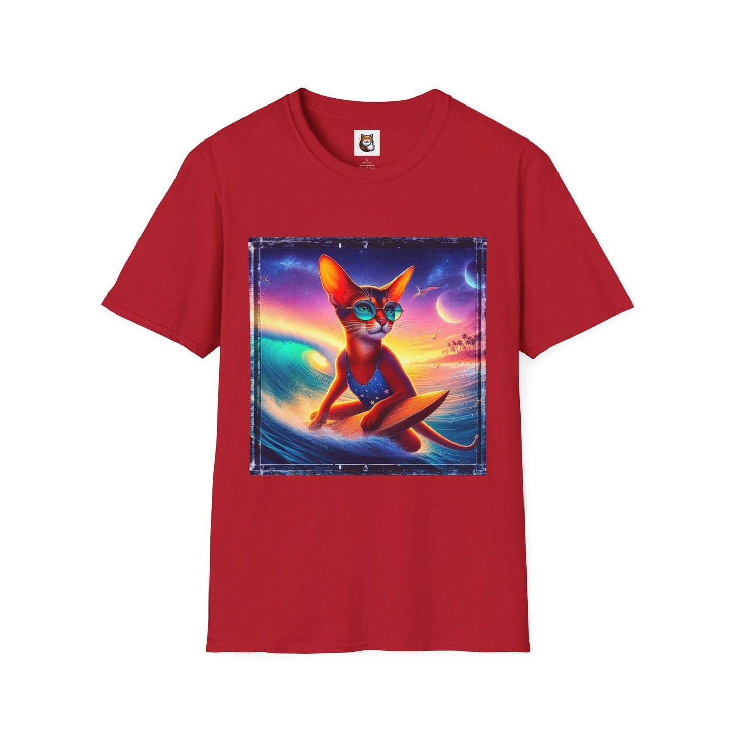 Abyssinian surfer Softstyle T-Shirt