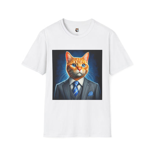 Domestic Cat Unisex suit and tie T-Shirt