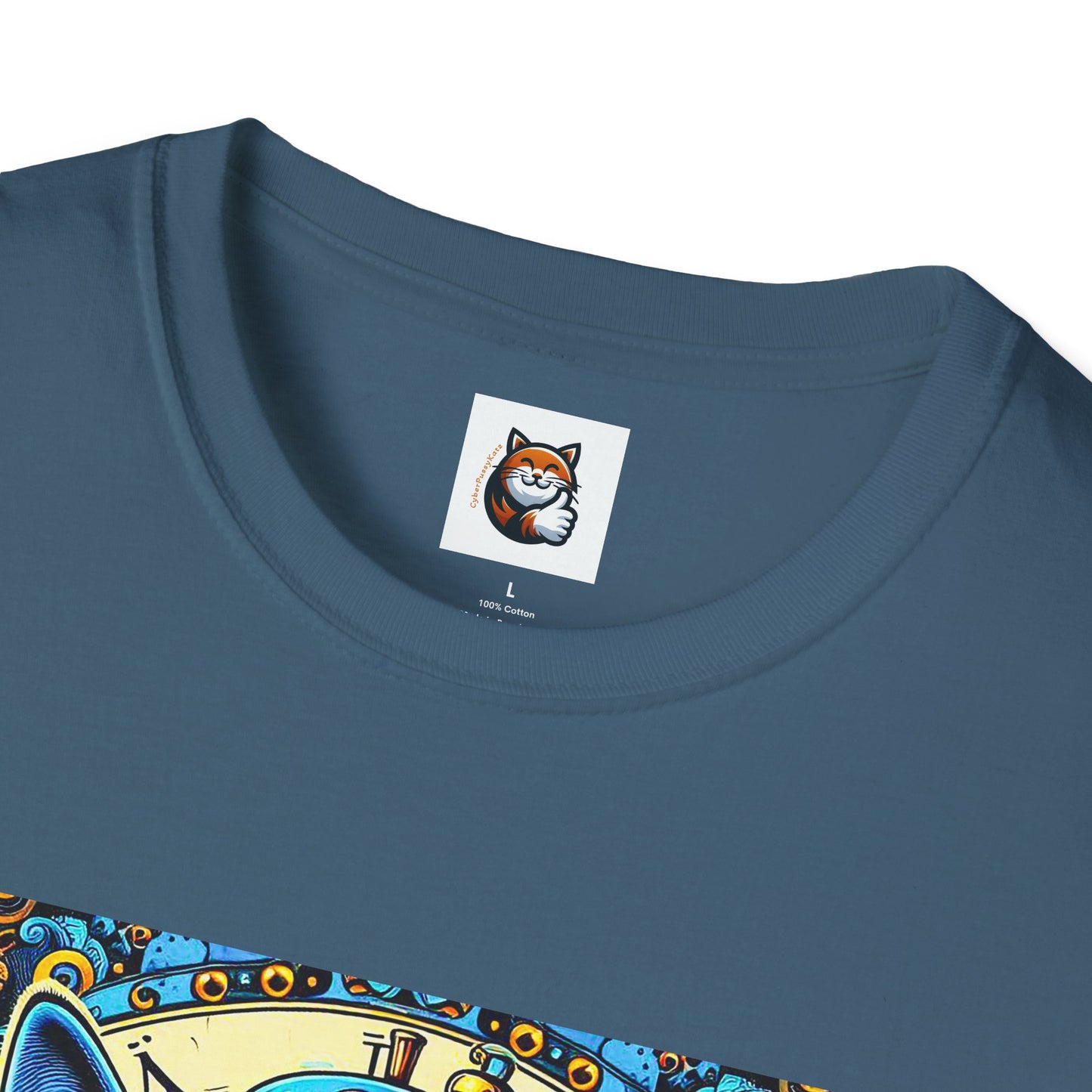 Russian Blue Cat steam punk T-Shirt