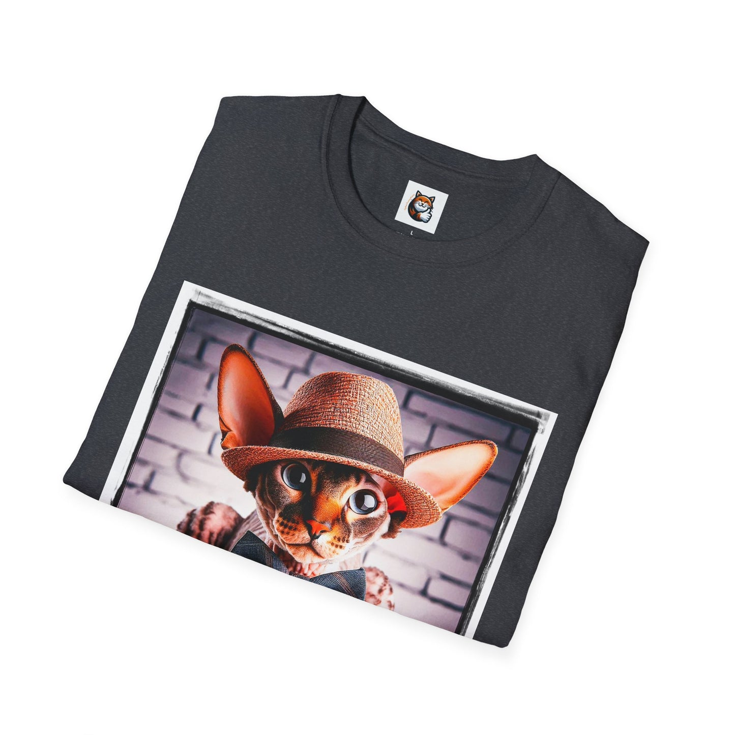 Cornish Rex Cat bow tie and hat T-Shirt