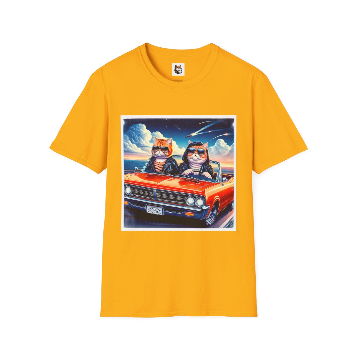 Wacky Exotic Shorthair Cat Unisex Softstyle T-Shirt