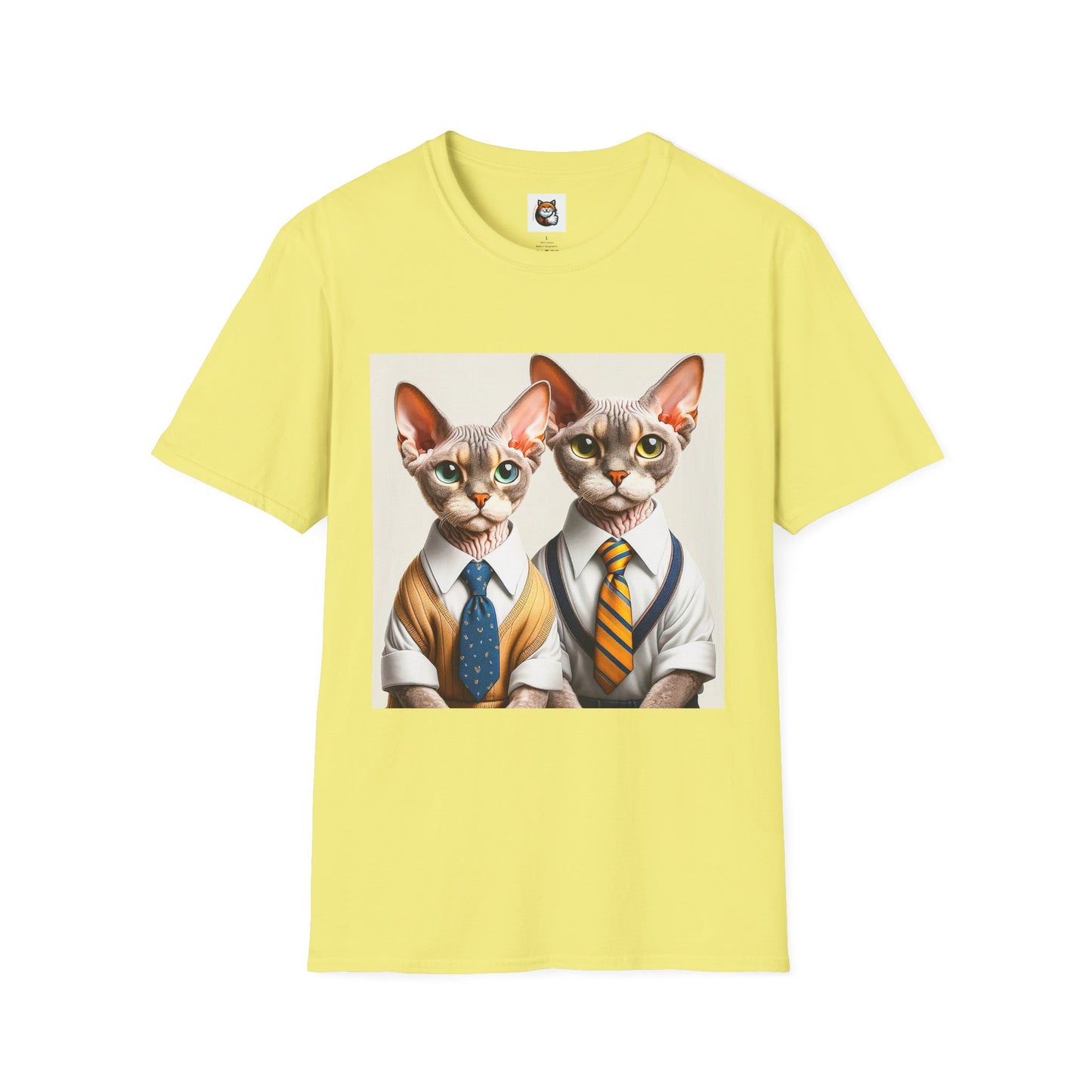 Devon Rex Cat suits Softstyle T-Shirt