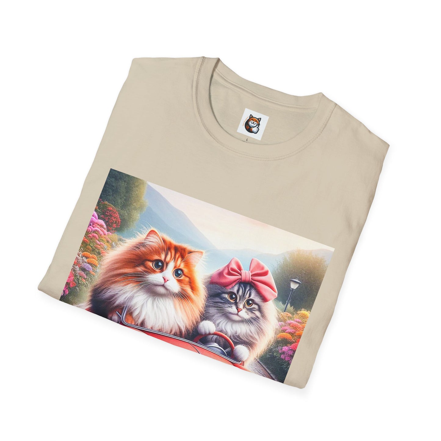 Wacky Norwegian Forest Cat Unisex Softstyle T-Shirt