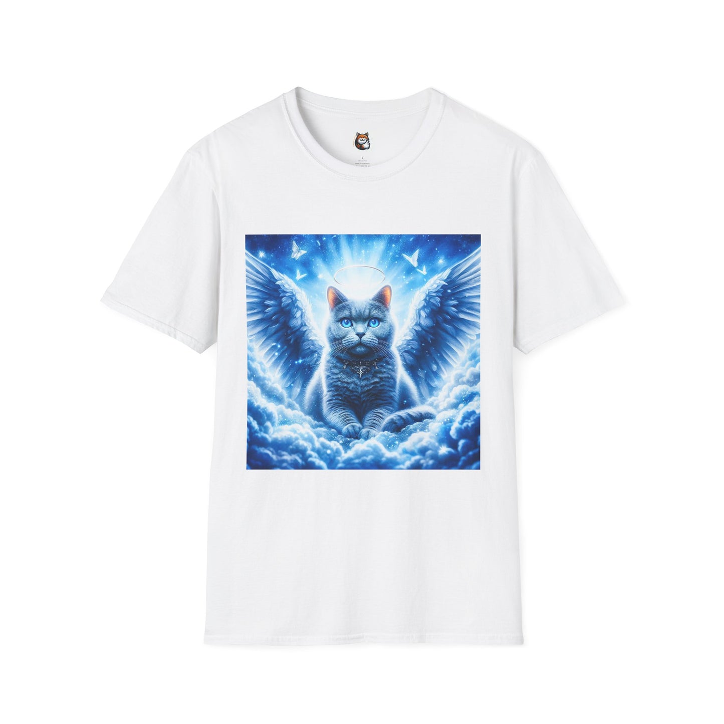 Russian Blue Cat Unisex Softstyle T-Shirt