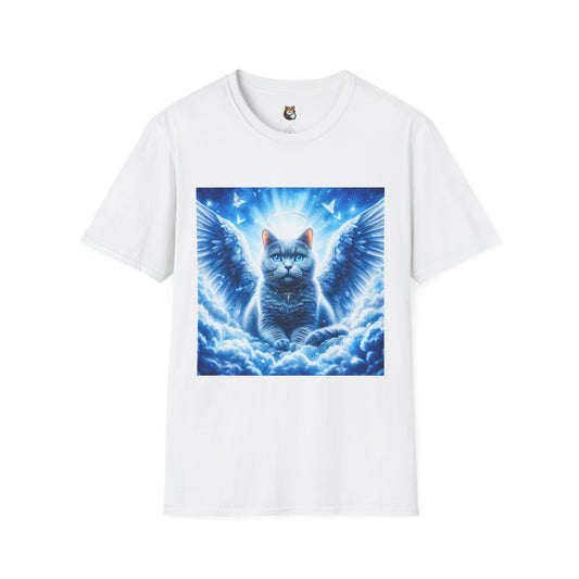 Russian Blue Cat Unisex Softstyle T-Shirt