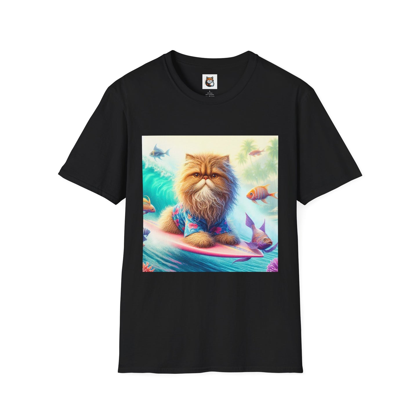 Selkirk Rex Cat T-Shirt angry surfer