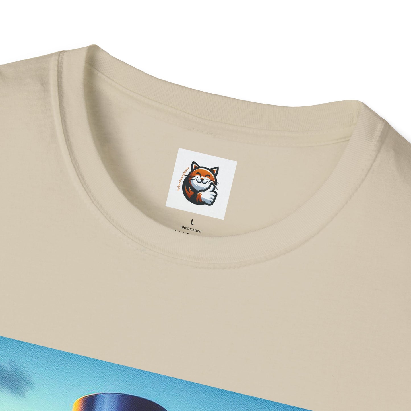 Russian Blue Cat driving couple  T-Shirt