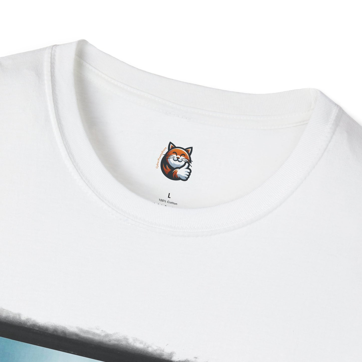 Cornish Rex Cat hat and bow tie Softstyle T-Shirt