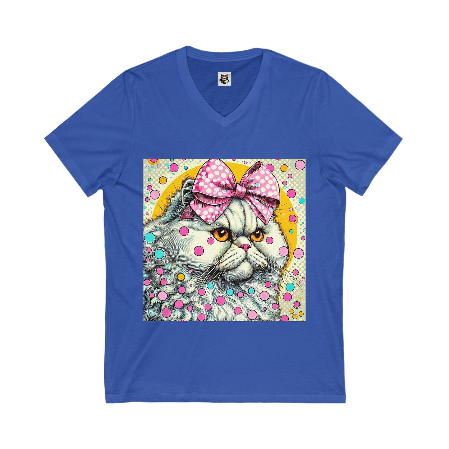 Selkirk Rex  V-Neck bow tie cutie