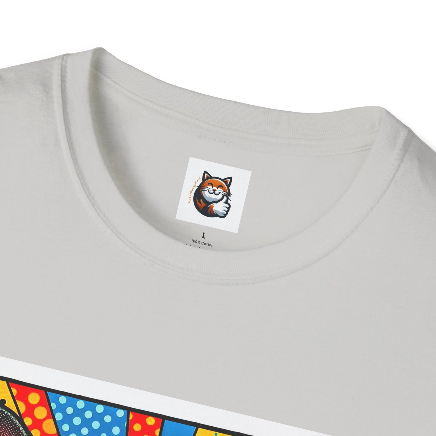 Devon Rex Comic book  Unisex Softstyle T-Shirt