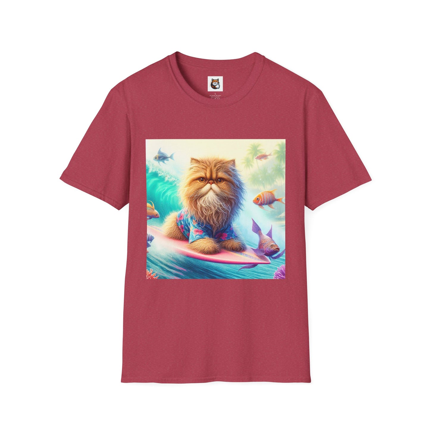 Selkirk Rex Cat T-Shirt angry surfer