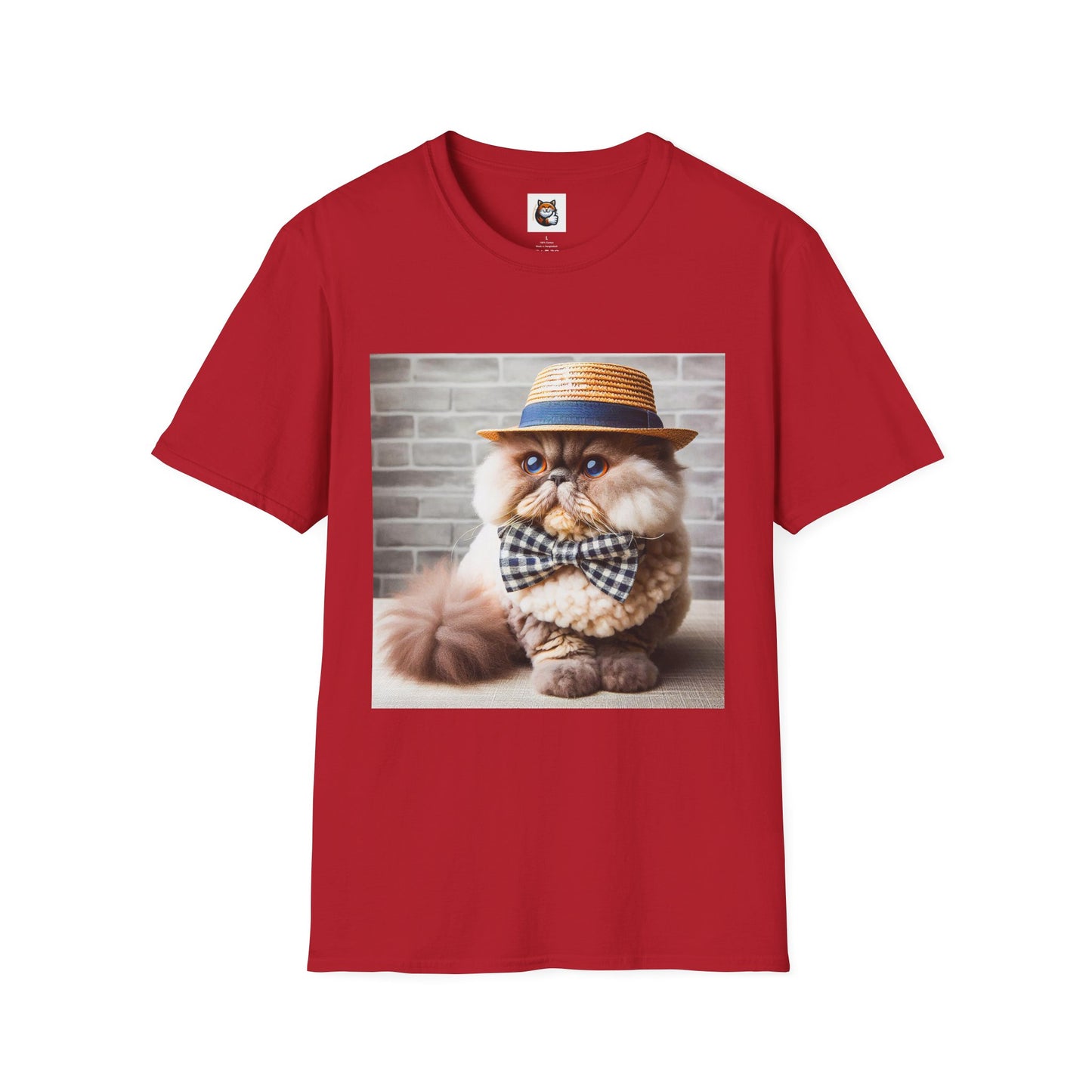 Selkirk Rex Cat T-Shirt hat and bow tie
