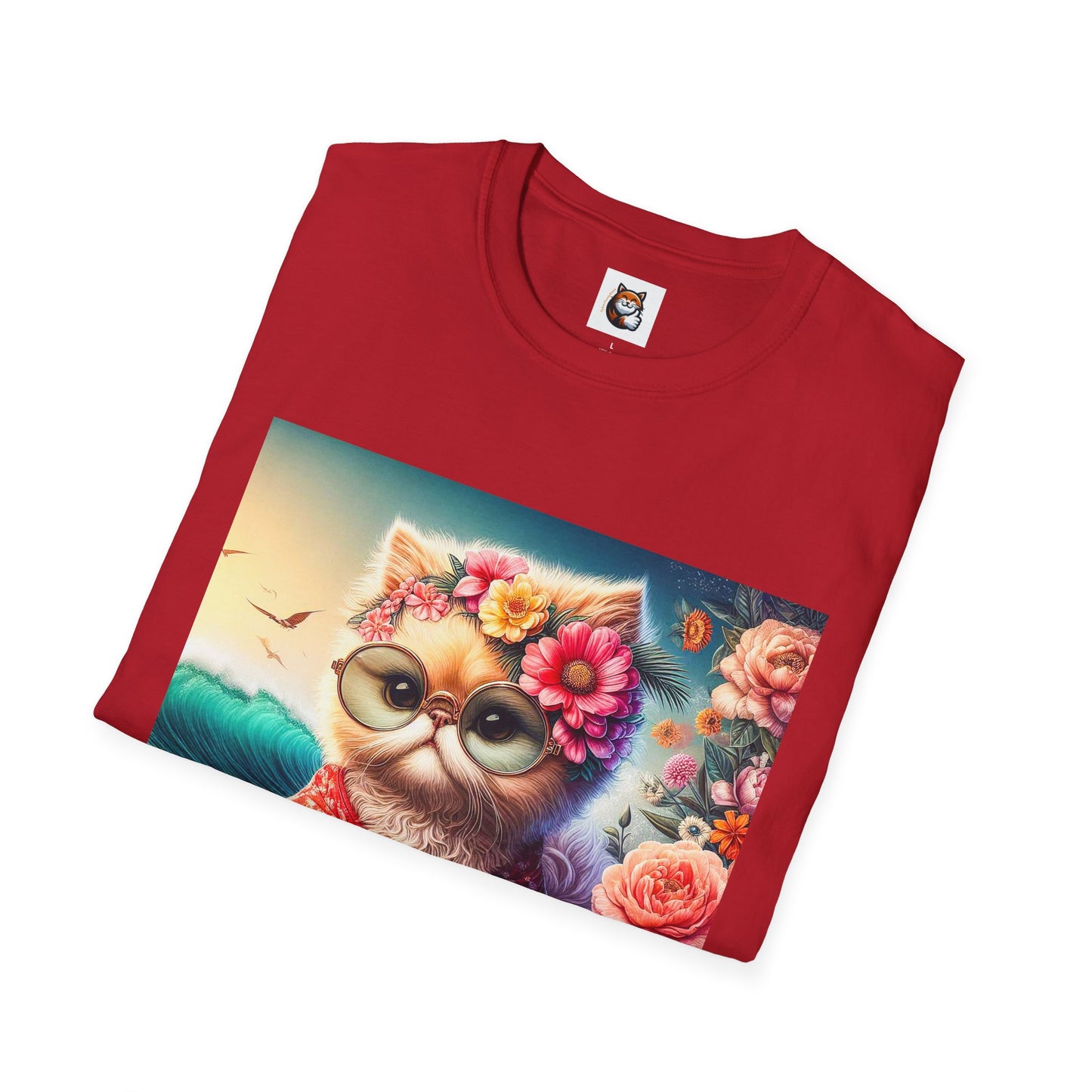 Selkirk Rex Cat T-Shirt beach babe