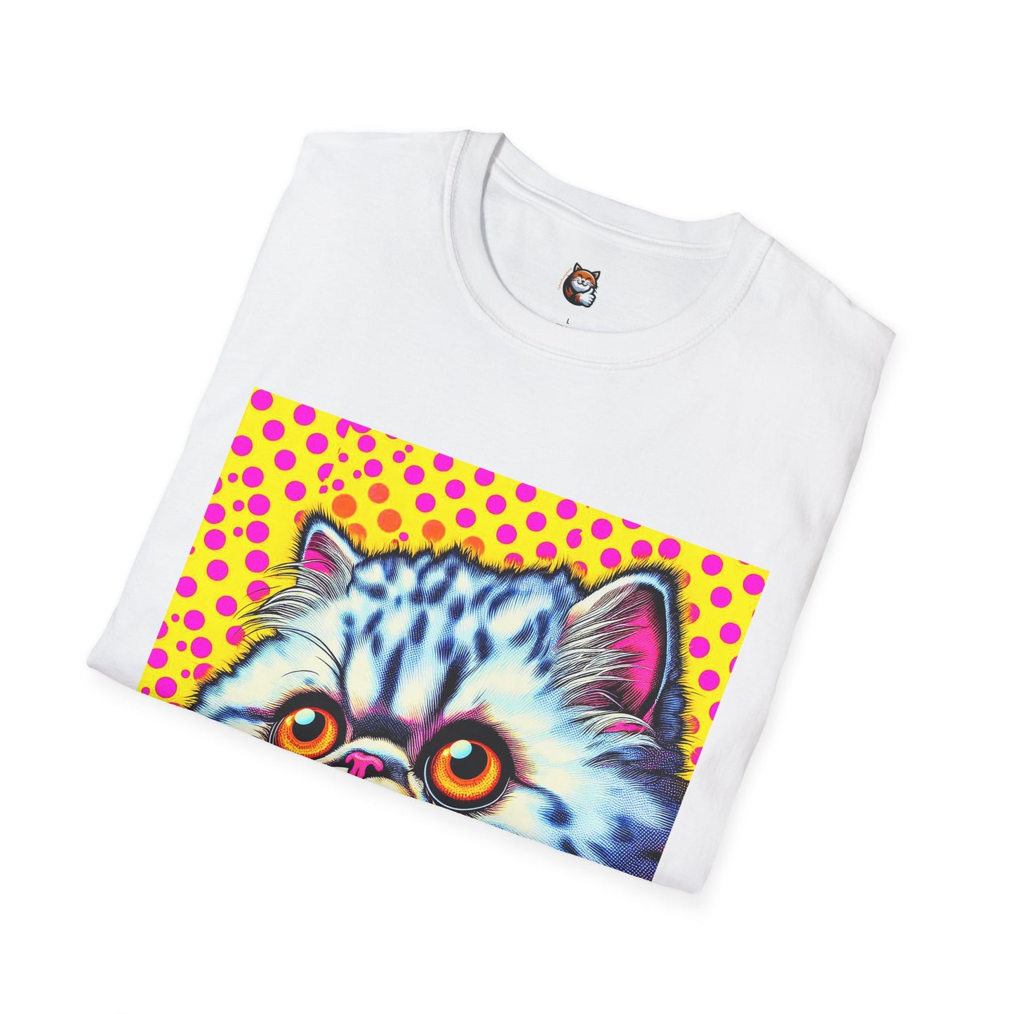 Selkirk Rex Cat T-Shirt comic book cutie