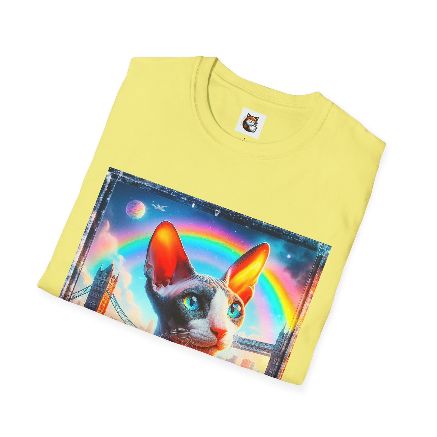 Cornish Rex Cat rainbow bridge T-Shirt