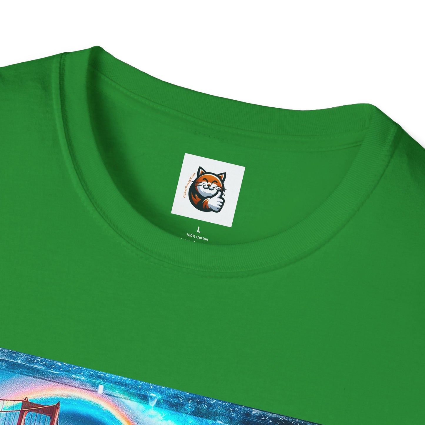 Devon Rex Unisex rainbow bridge Softstyle T-Shirt