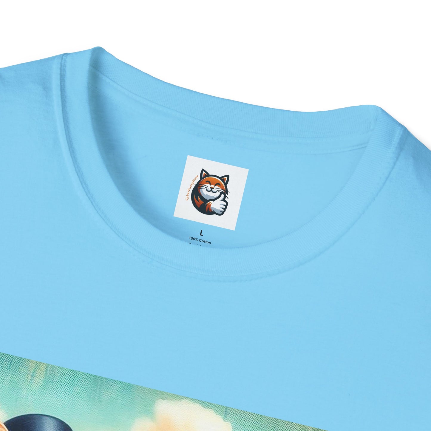 Wacky Domestic Cat Unisex Softstyle T-Shirt