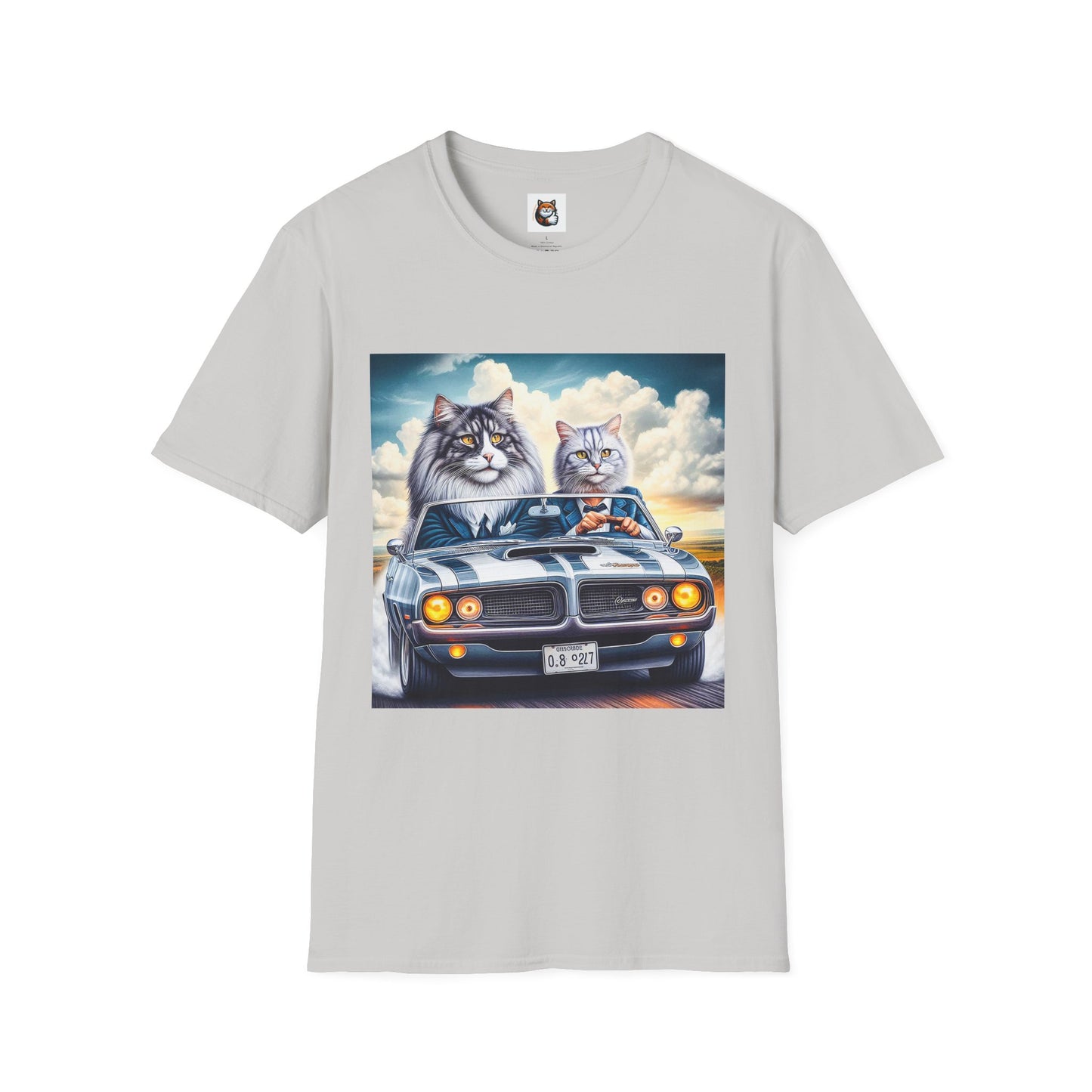 Wacky Norwegian Forest Cat Unisex Softstyle T-Shirt