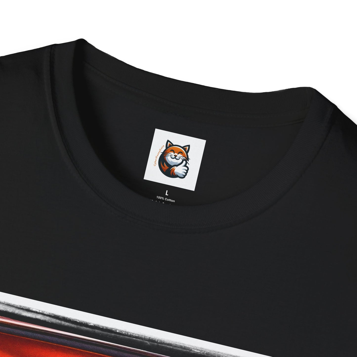 Wacky  Devon Rex couple driving  Unisex Softstyle T-Shirt