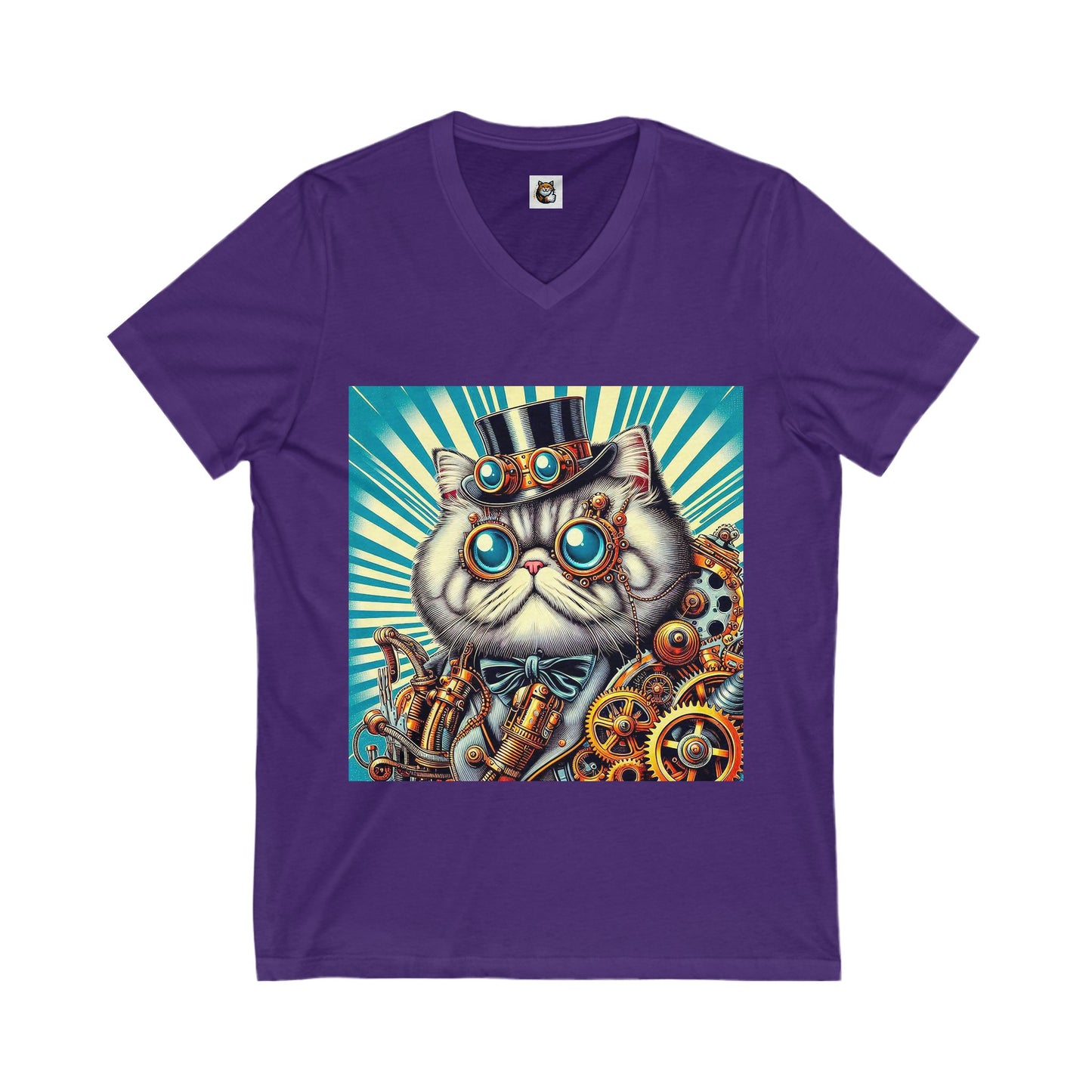 Selkirk Rex Design V-Neck steam punk