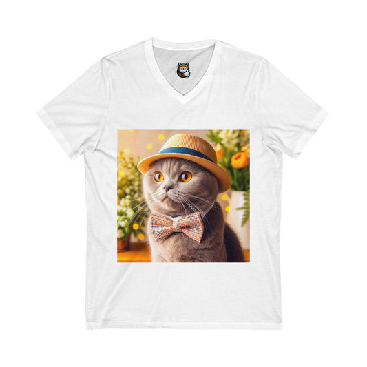 Scottish Fold Cat bow tie cutie shirt