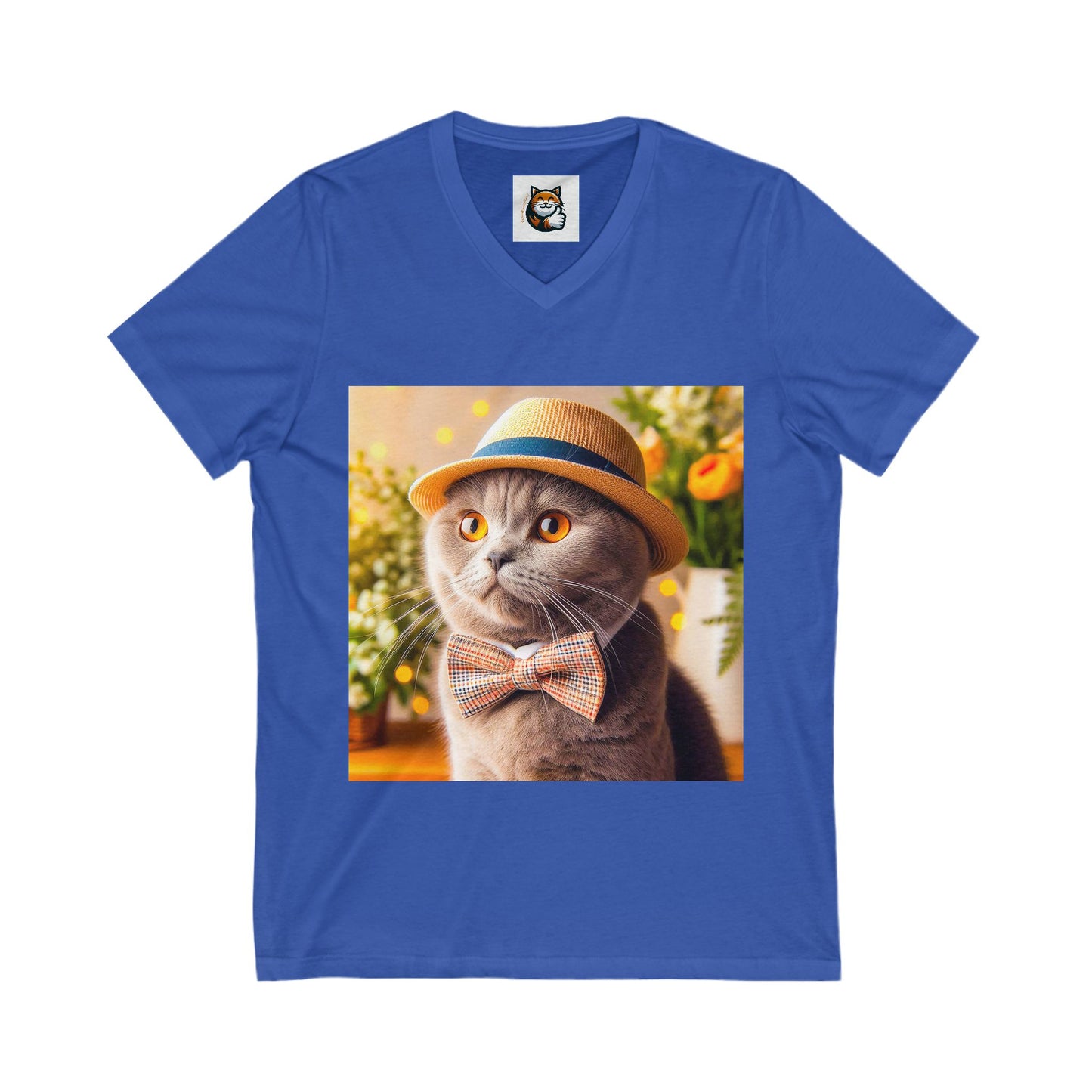 Scottish Fold Cat bow tie cutie shirt