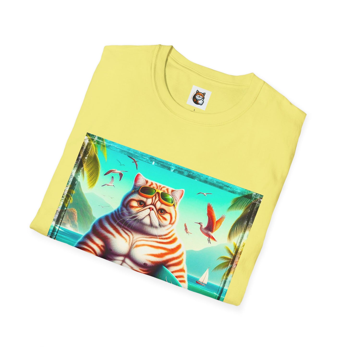 Exotic Shorthair Cat Unisex Softstyle T-Shirt