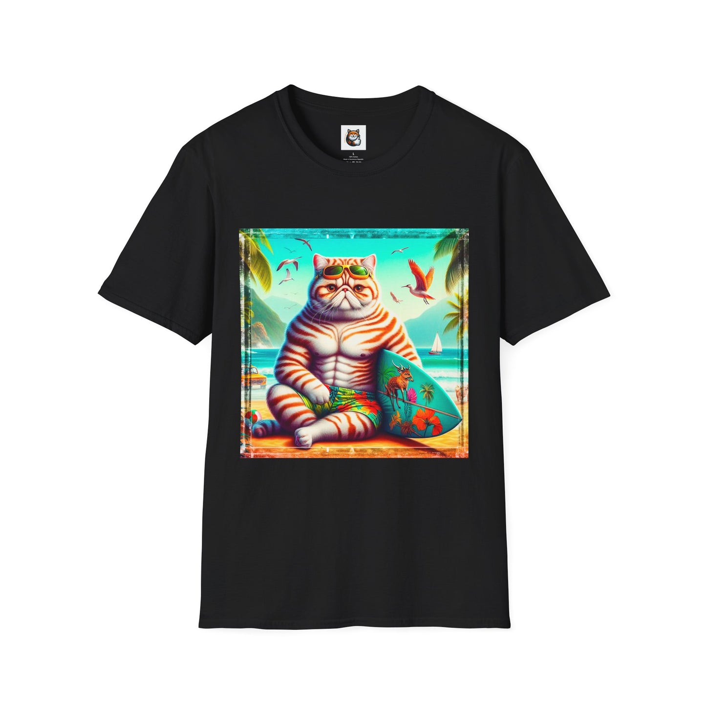 Exotic Shorthair Cat Unisex Softstyle T-Shirt