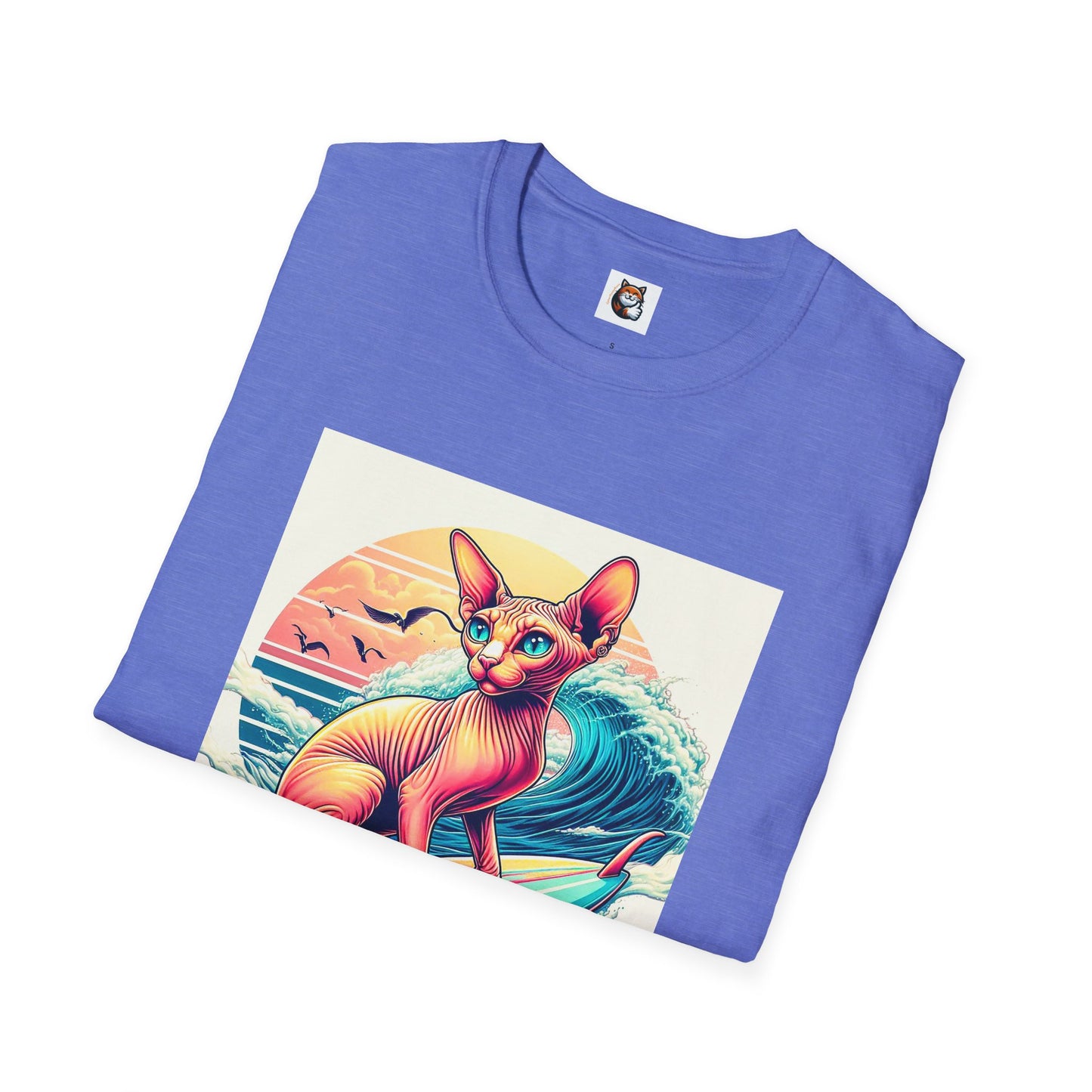 Sphynx Cat surfing