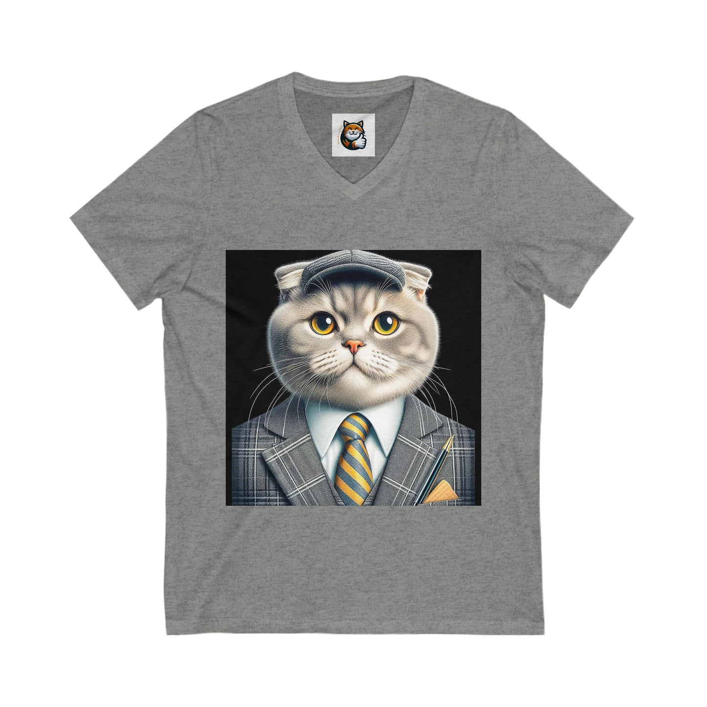 Scottish Fold Cat  handsome suit Tee