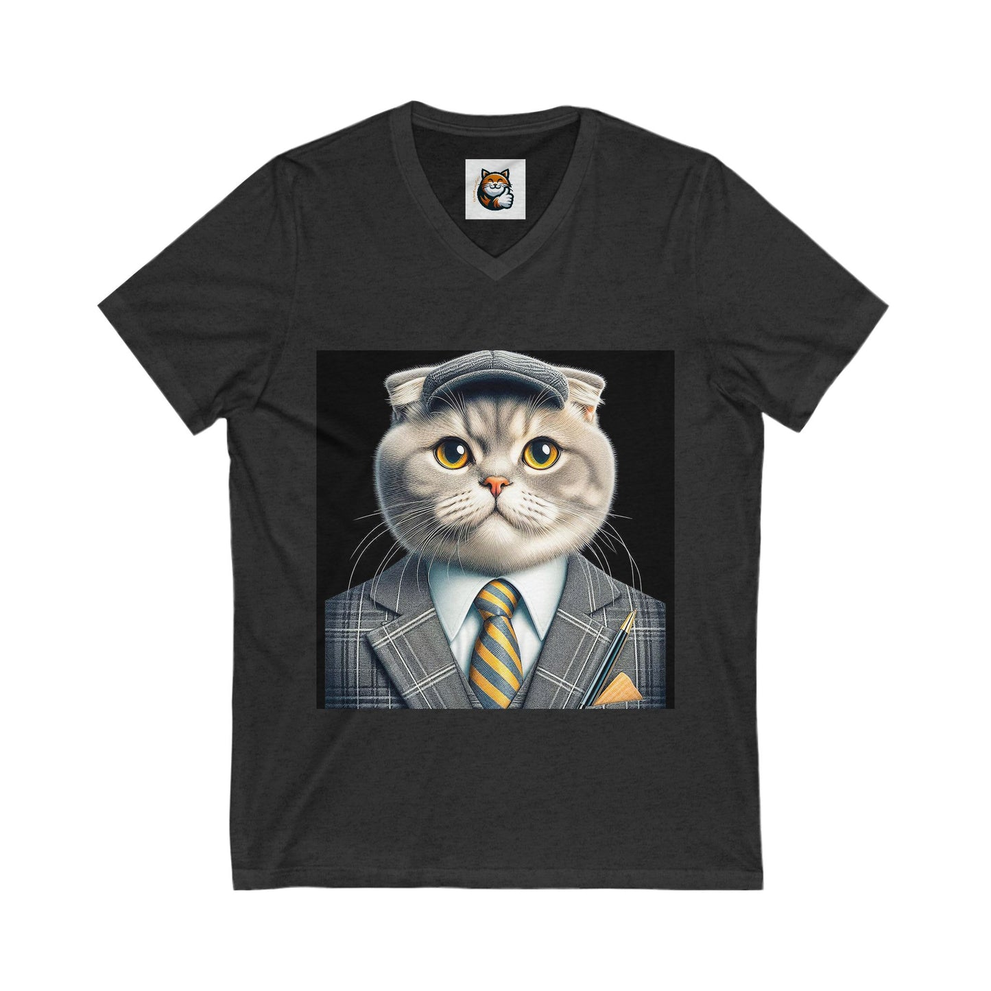 Scottish Fold Cat  handsome suit Tee
