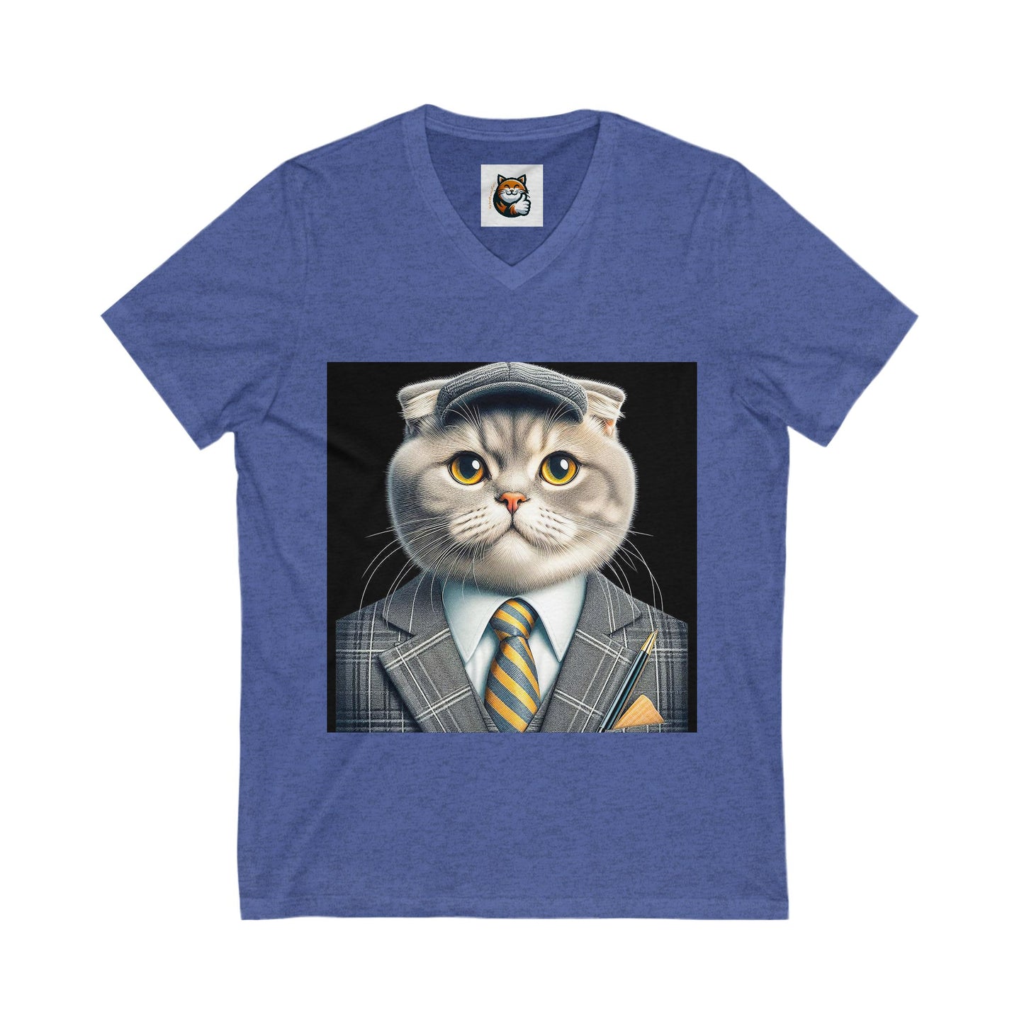 Scottish Fold Cat  handsome suit Tee