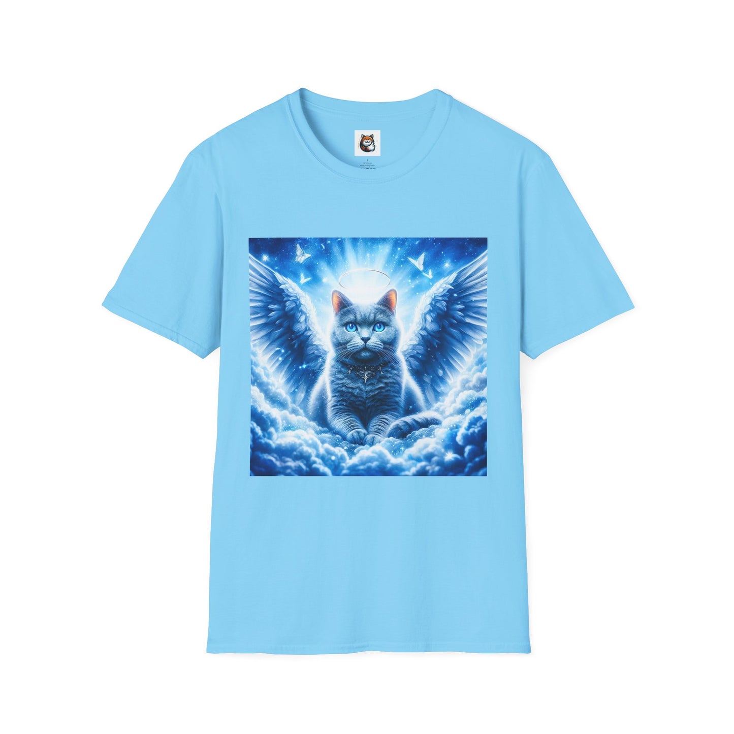 Russian Blue Cat Unisex Softstyle T-Shirt