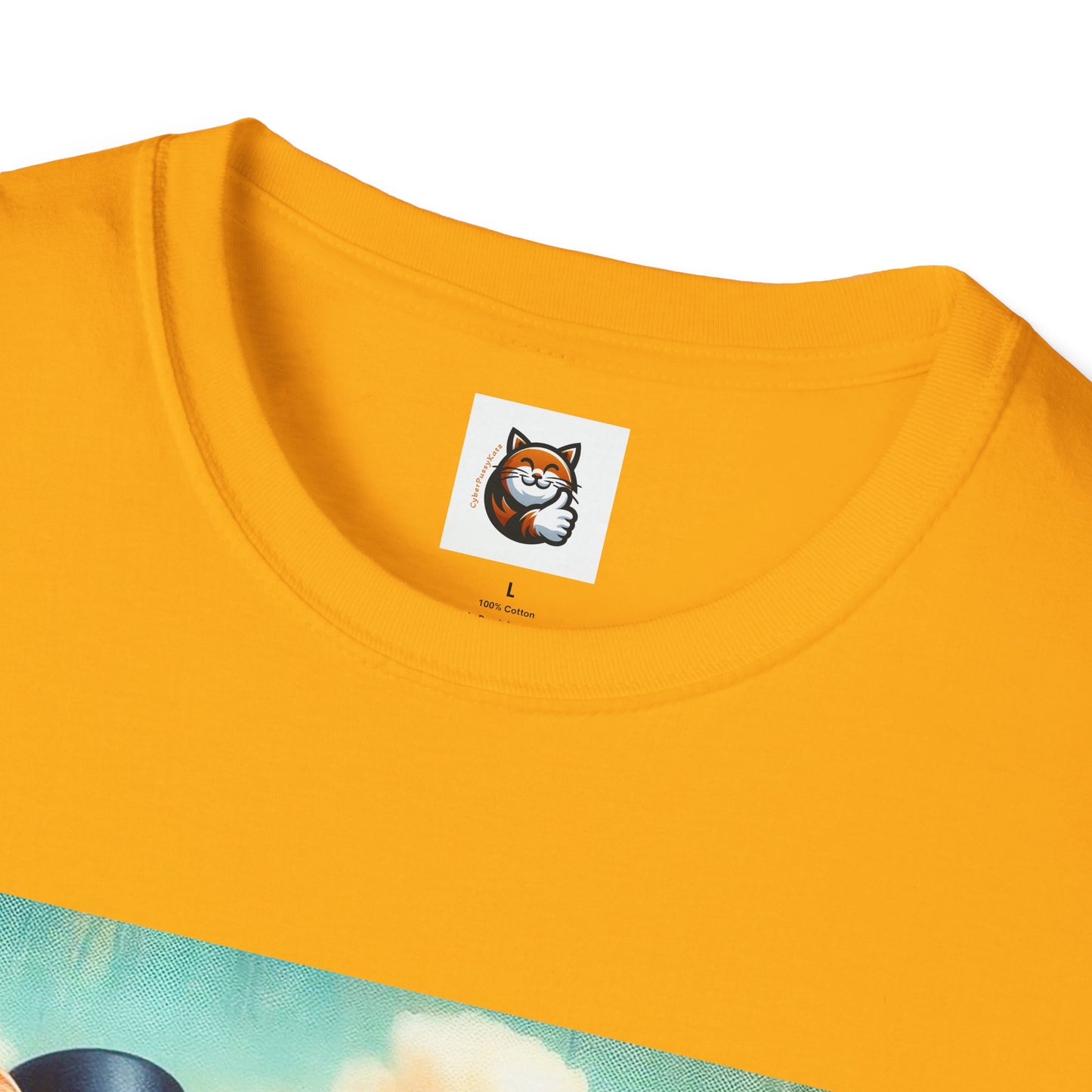 Wacky Domestic Cat Unisex Softstyle T-Shirt