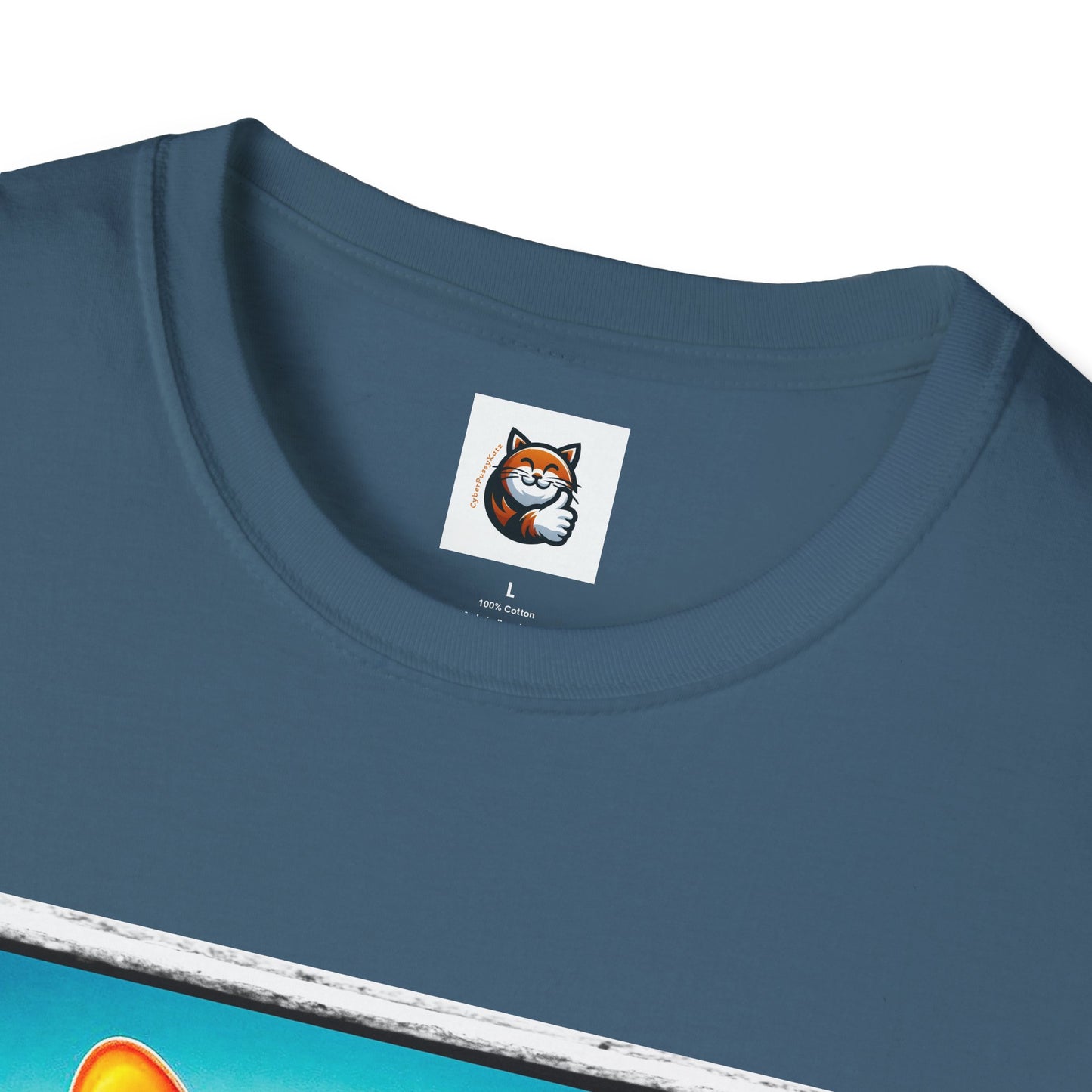 Cornish Rex Cat beach surfer  T-Shirt