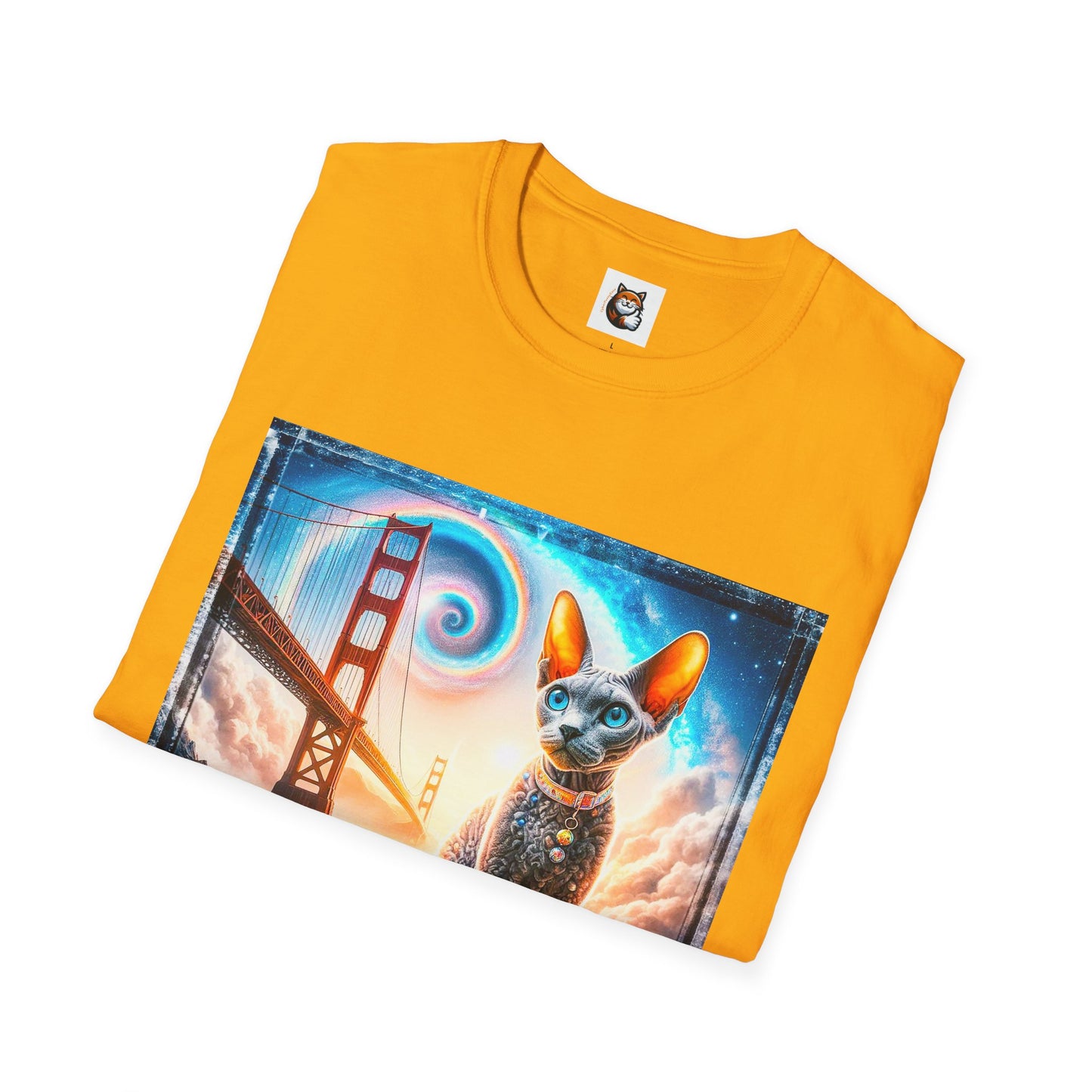 Devon Rex Cat Unisex Softstyle T-Shirt
