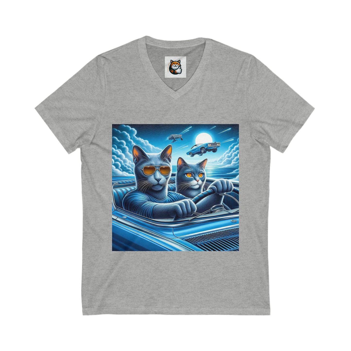Wacky Russian friends driving V-Neck Tee