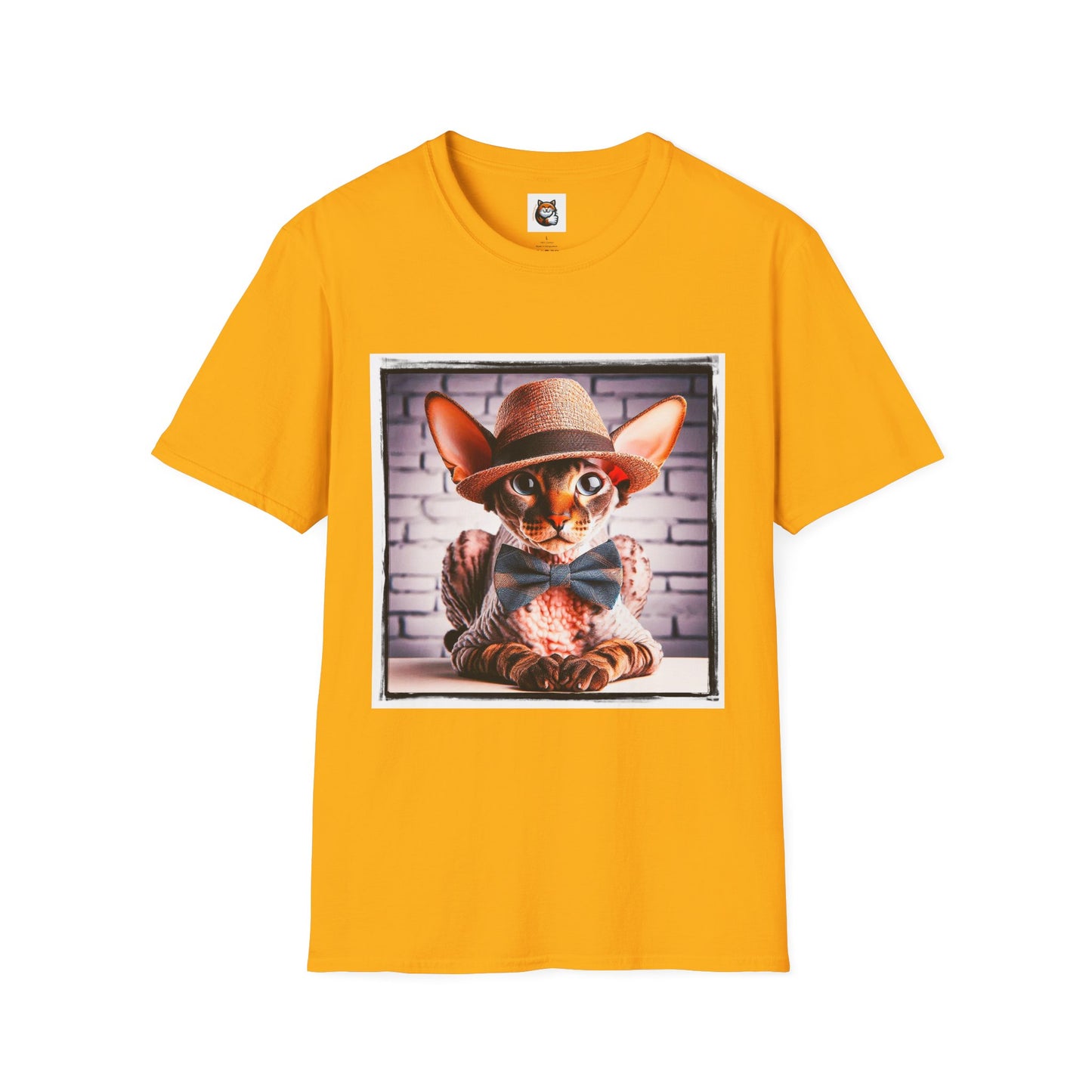 Cornish Rex Cat bow tie and hat T-Shirt