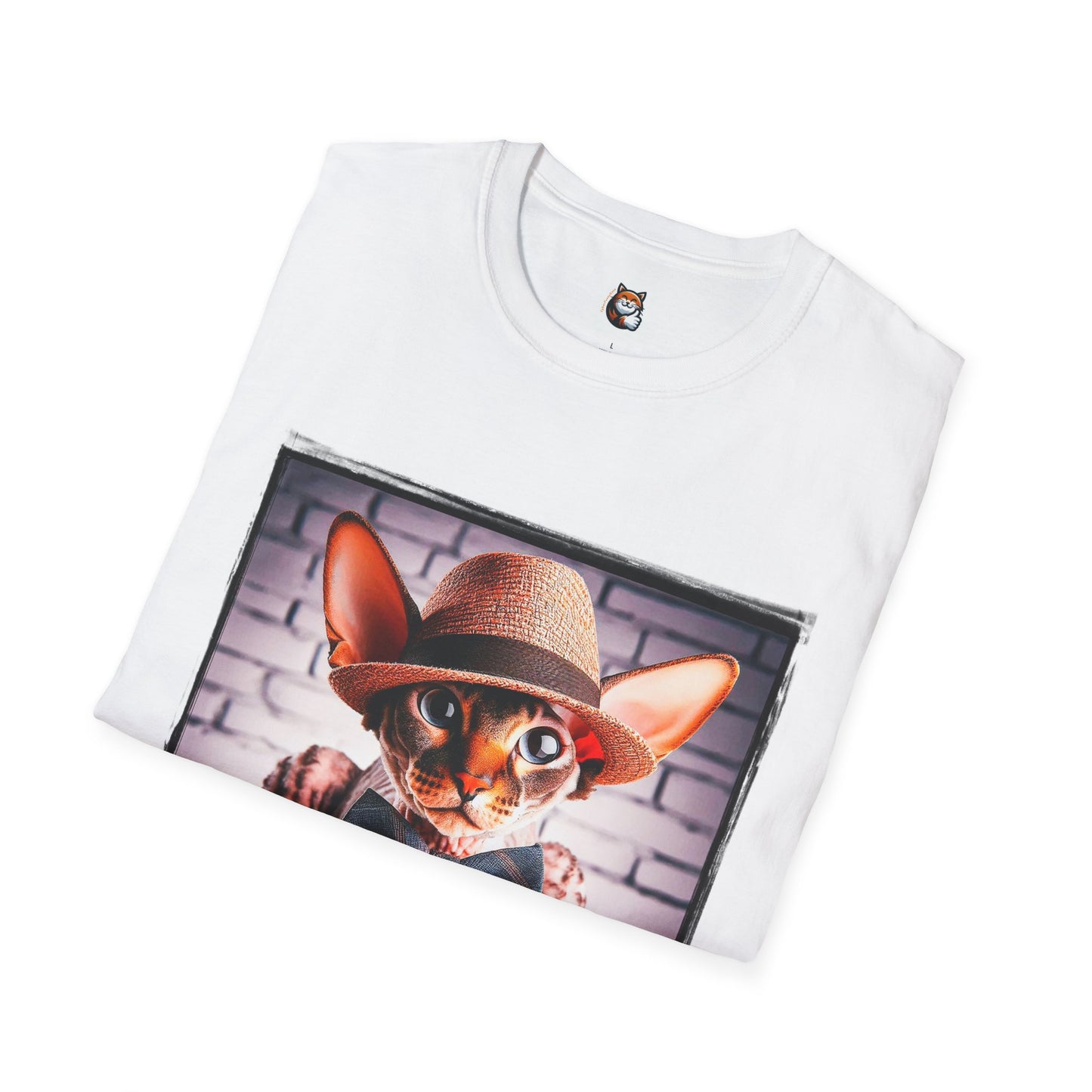 Cornish Rex Cat bow tie and hat T-Shirt