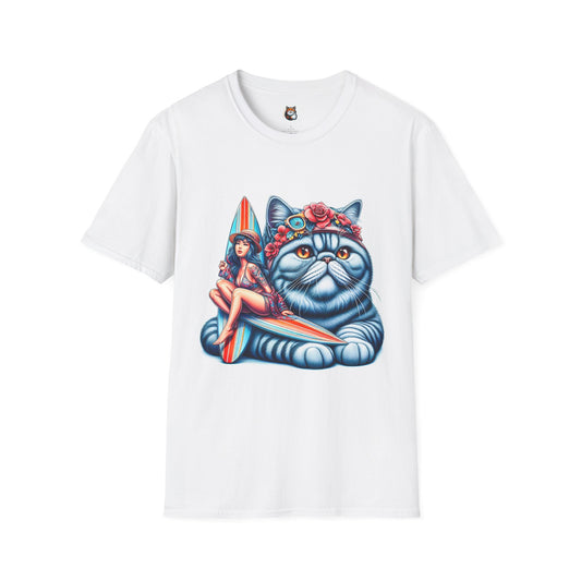 Exotic Shorthair Cat Unisex Softstyle T-Shirt