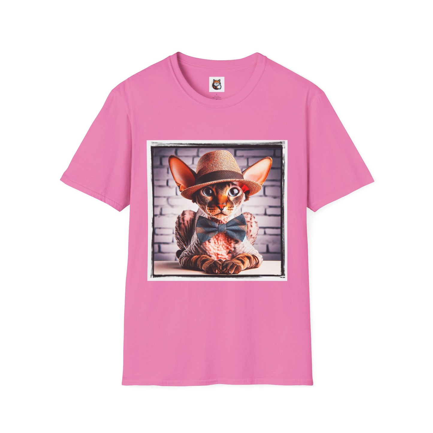 Cornish Rex Cat bow tie and hat T-Shirt