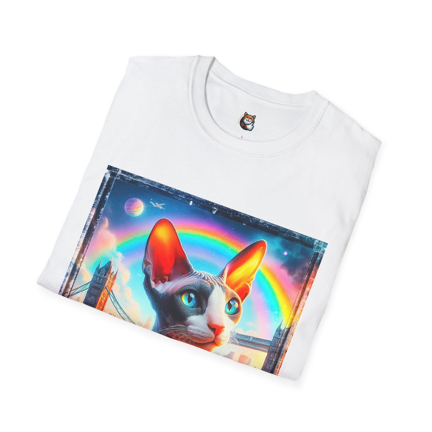 Cornish Rex Cat rainbow bridge T-Shirt